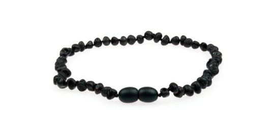 Raw amber necklace for babies and infants