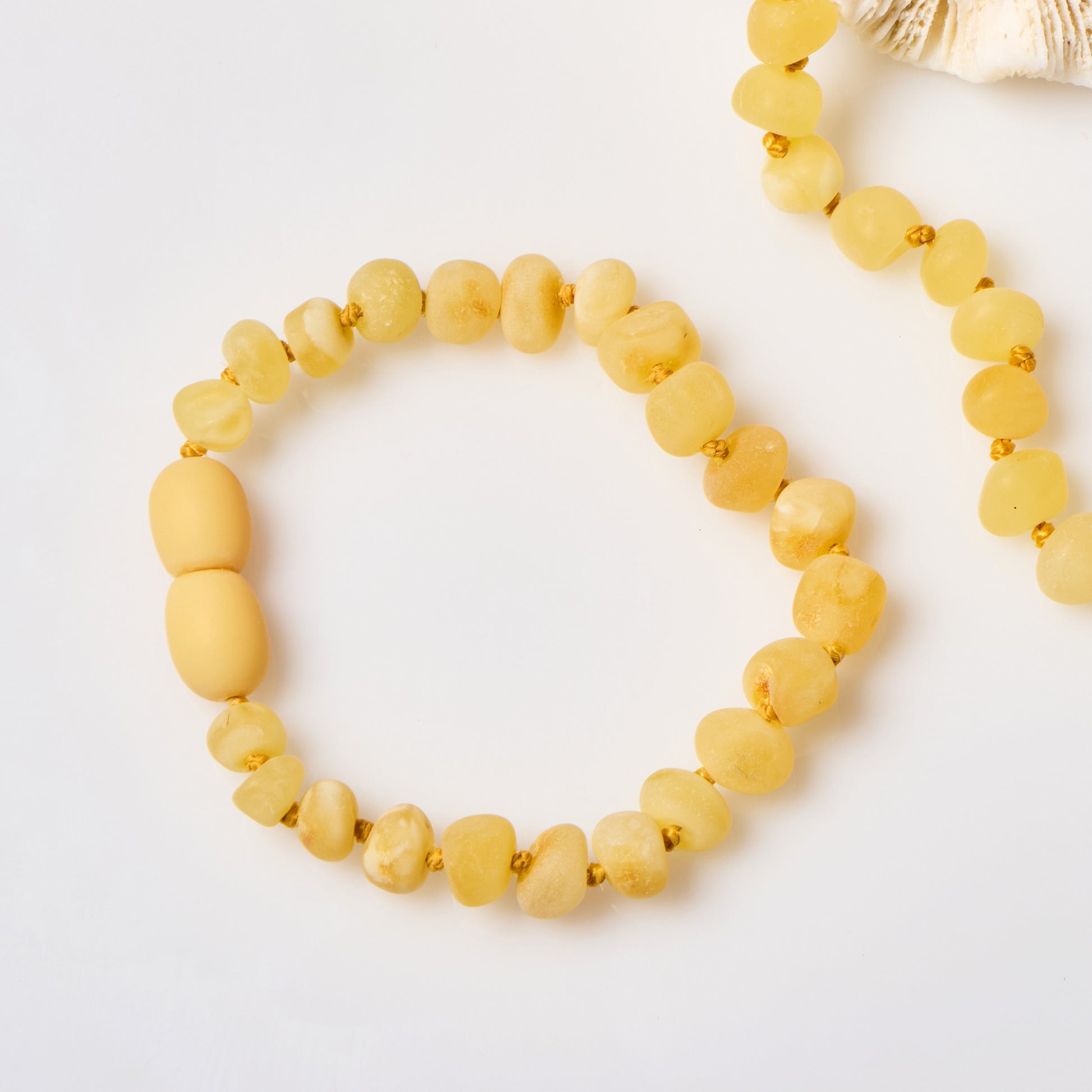 raw milk baltic amber teething bracelet
