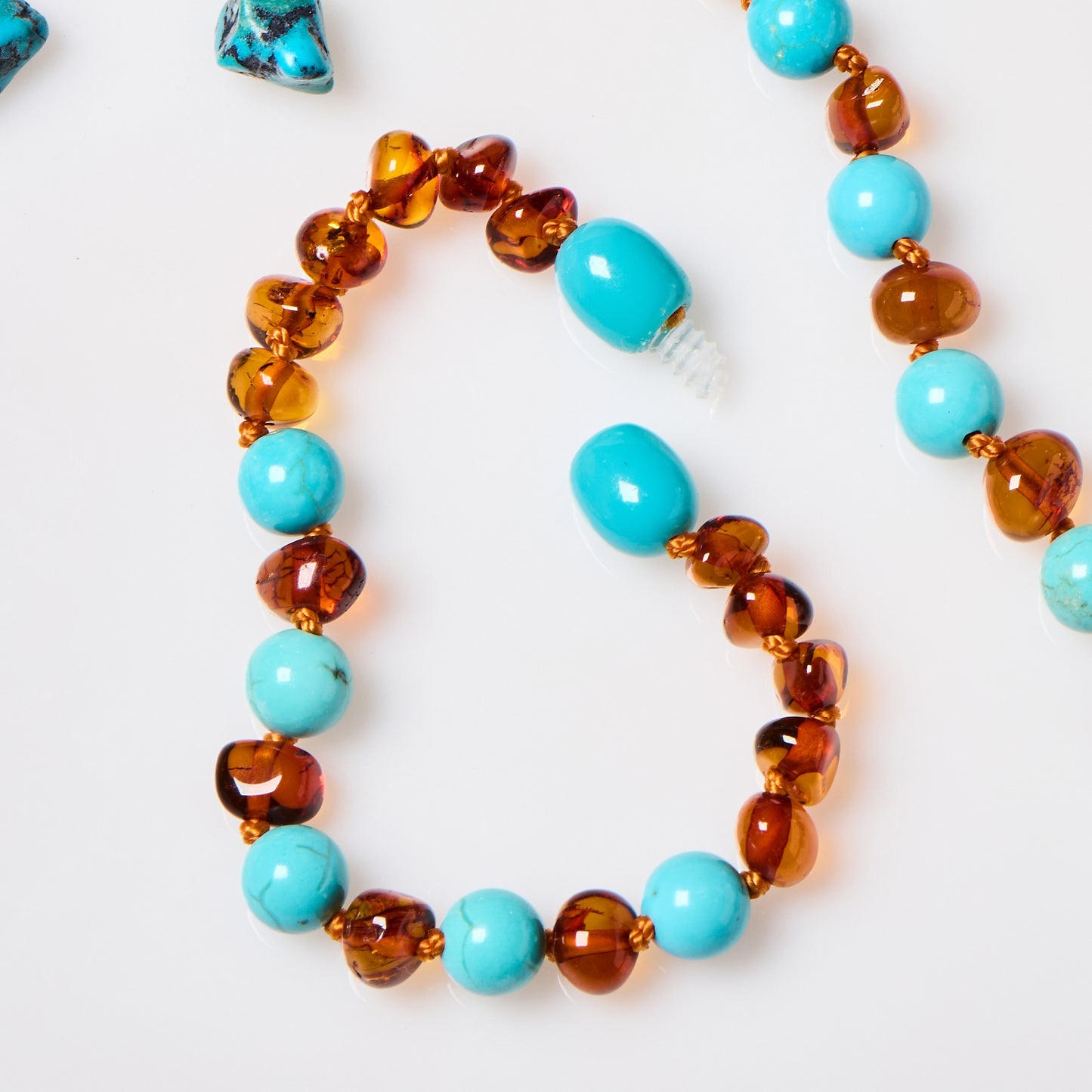 14cmGems_Cognac_Turquoise_BraceletWHOLESALE