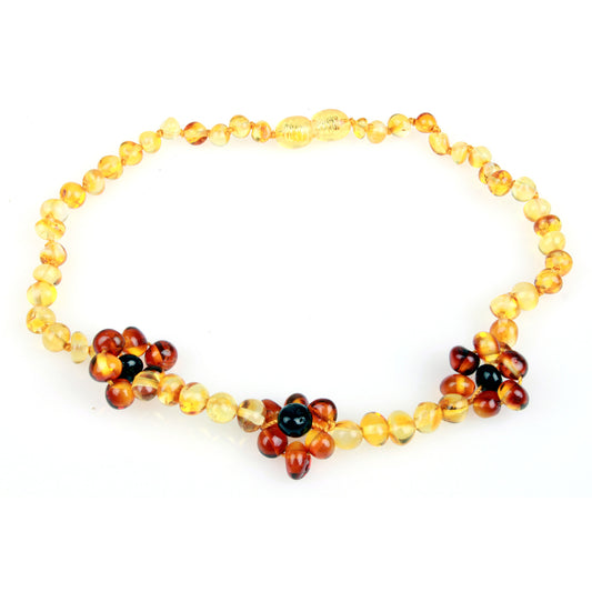 Baltic Amber Teething Necklace - Powell's Owls