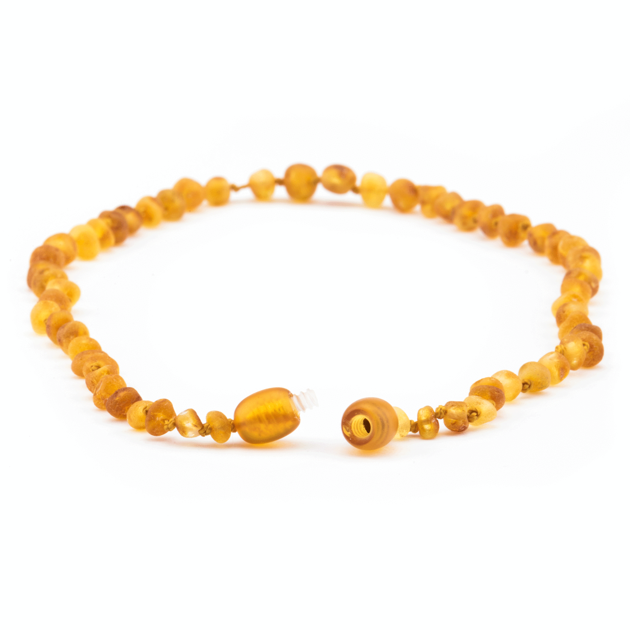 Unpolished amber teething deals necklace