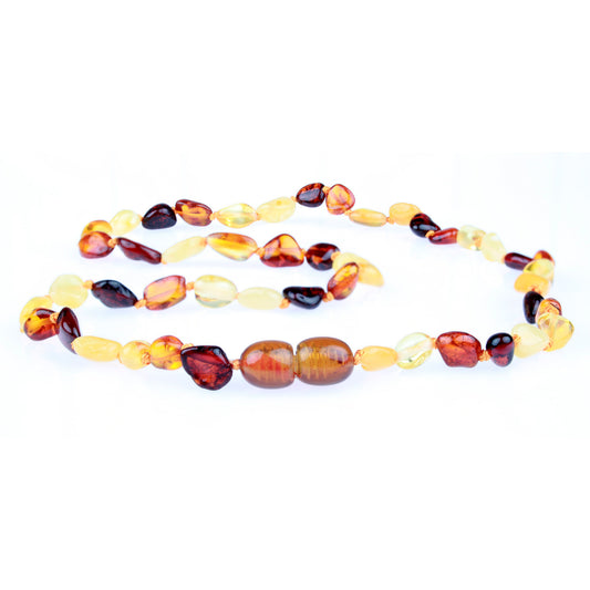 Baltic Amber Teething Necklace - Powell's Owls