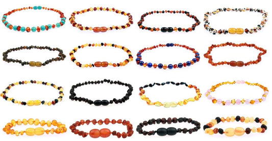 Amber Necklaces come in a wide range of designs and colors 