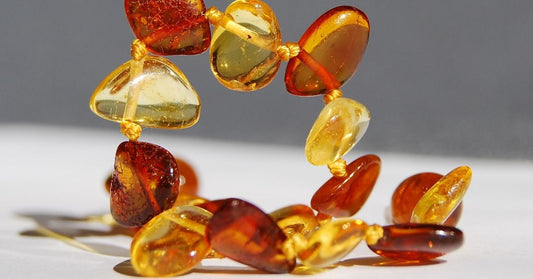 Raw Amber Necklace for Teething Relief