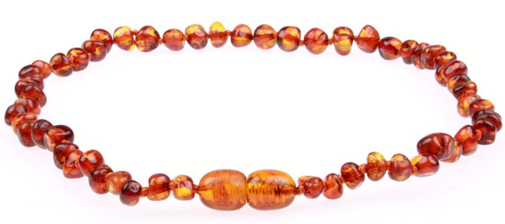 Powell's Owls amber teething necklace