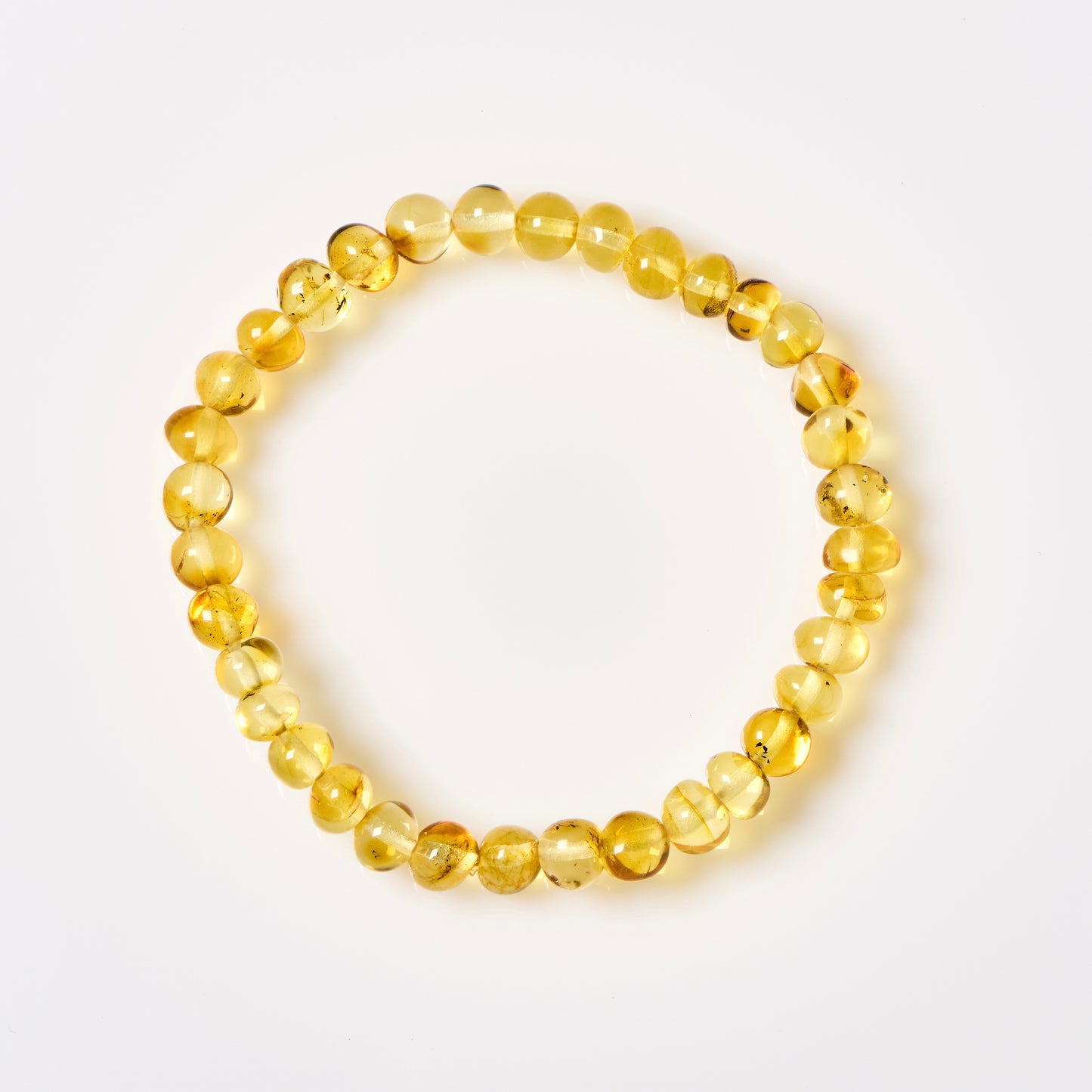 Baltic Amber Bracelet - Polished Honey - Adult