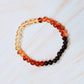 baltic amber bracelet in a rainbow of colors, used for adult pain relief