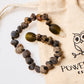 Baltic Amber Bracelet or Anklet - Raw Green - Children's