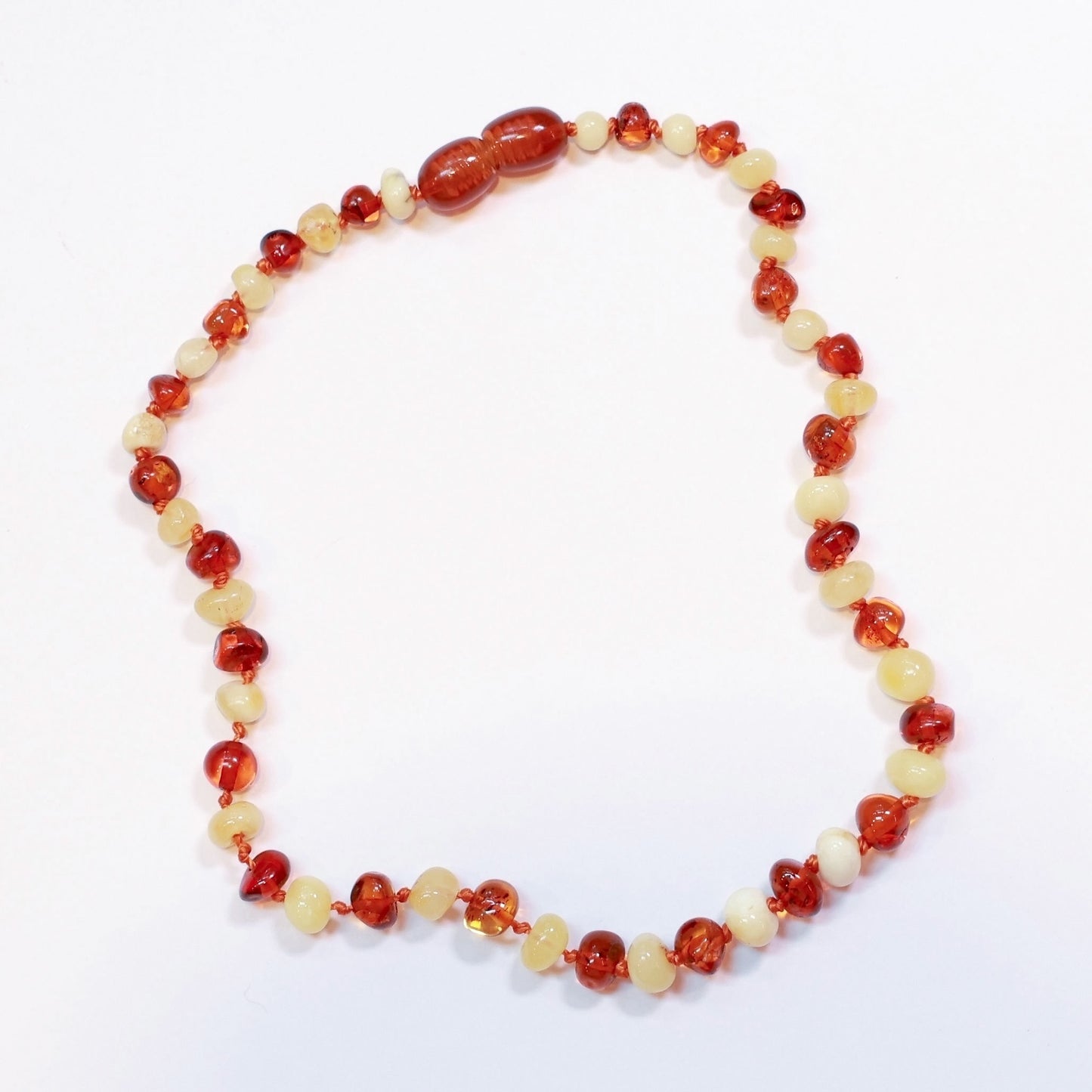 Baltic Amber Necklace - Milk + Cognac - Children's