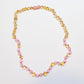 Baltic Amber + Gemstones Necklace - Honey Amber + Rose Quartz + Pink Jade - Adult