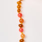 Baltic Amber + Gemstones Necklace - Cognac + Aventurine + Coral - Children's