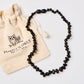 Baltic Amber Necklace - Raw Cherry - Children's