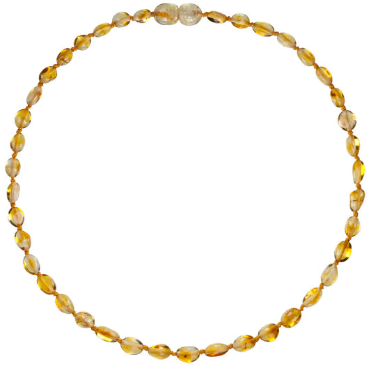 Baltic Amber Teething Necklace - Powell's Owls