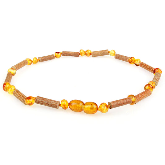 Baltic Amber Teething Necklace - Powell's Owls