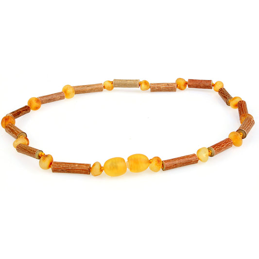 Baltic Amber Teething Necklace - Powell's Owls