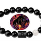 Taurus Zodiac Bracelets - Black Onyx & White Marble - Beaded Bracelets (Adults 8.5")