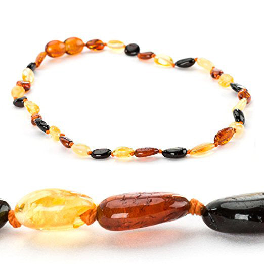 Natural Baltic amber necklace, genuine amber, wire wrapped, amber and
