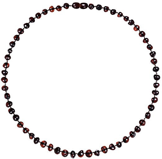 Cherry Amber 1920's Bakelite Bead Necklace - Ruby Lane