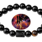 Virgo Zodiac Bracelets - Black Onyx & Tiger Eye Stone - Beaded Bracelets (Adults 8.5")